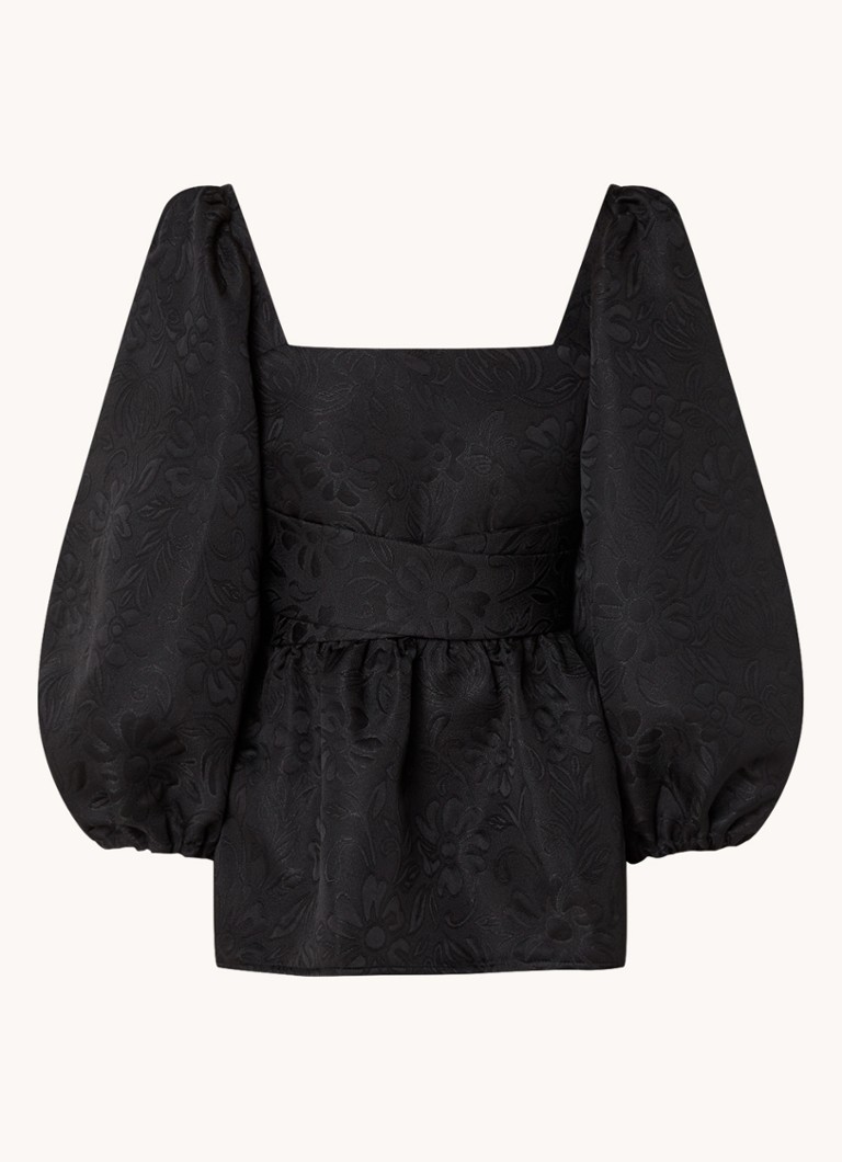 Laagam Cecile blouse with floral print and backless design