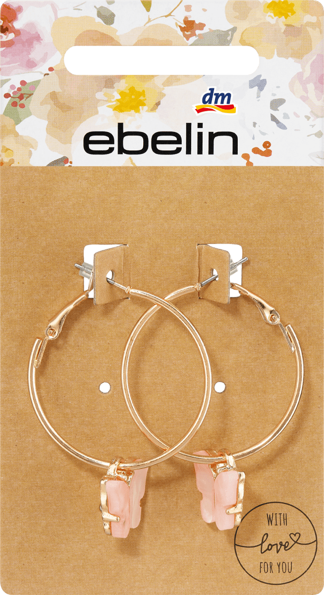 Creolen Schmetterling Gold-Optik, 2 St