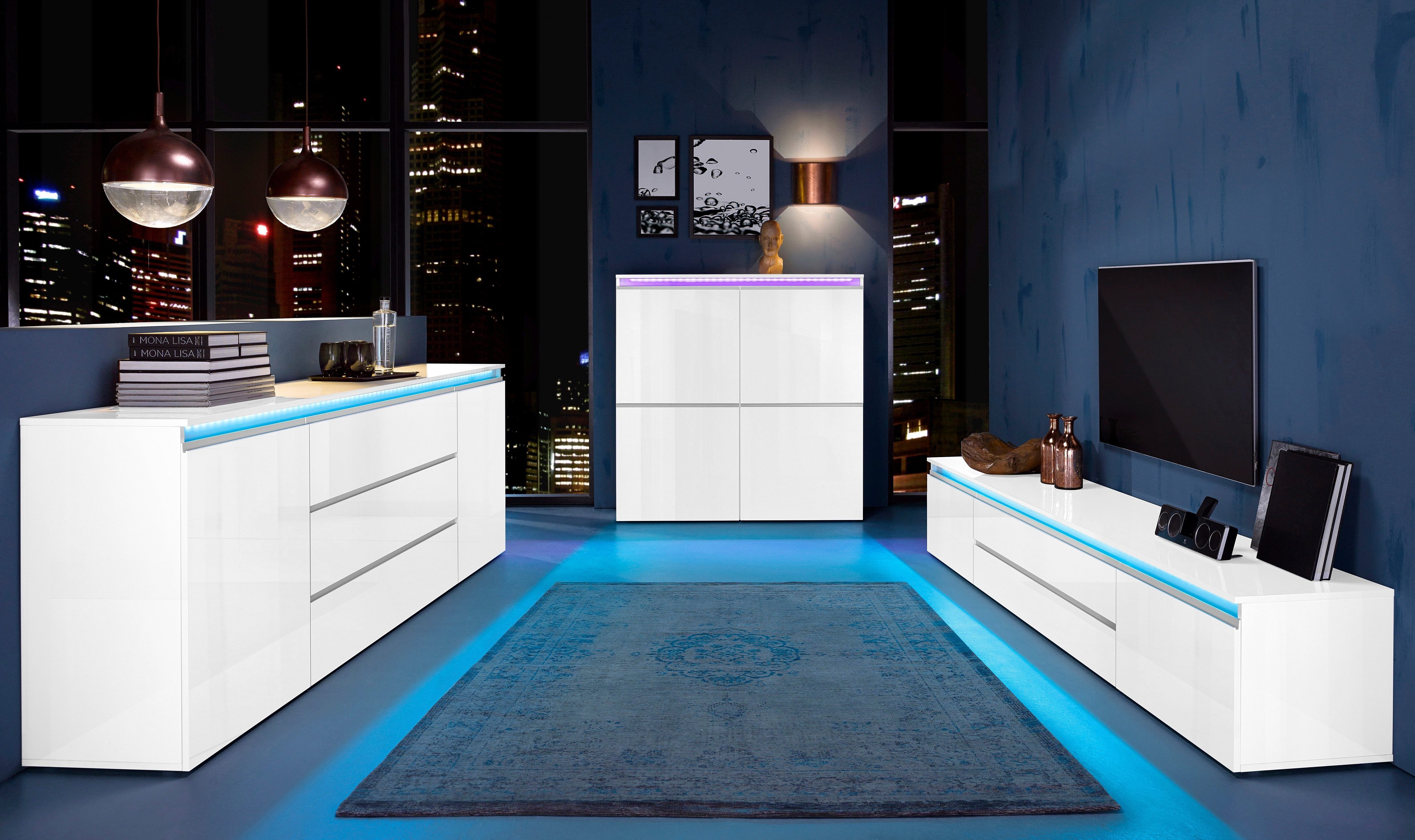 Tecnos Sideboard Magic, Breite 240 cm, ohne Beleuchtung