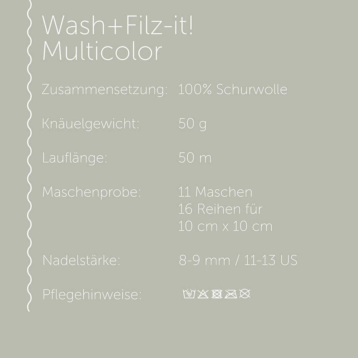 Filzgarne Wash+Filz-it! Multicolor, 50g exotic stripes