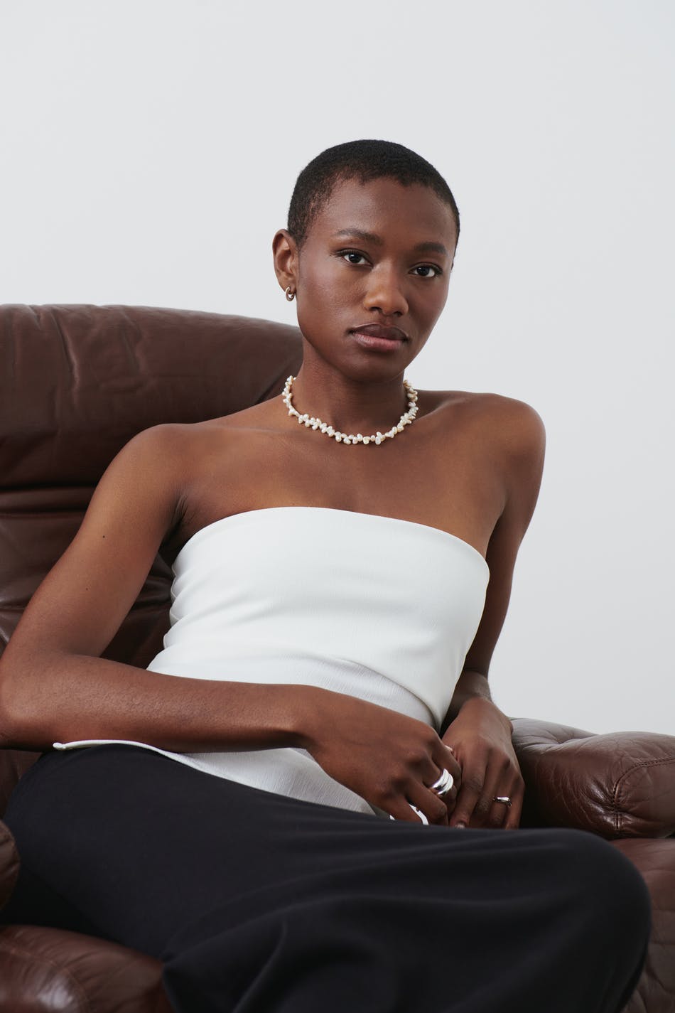 Folded down tube top