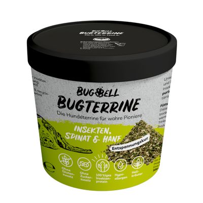 BugBell BugTerrine Adult Insekten, Spinat & Hanf