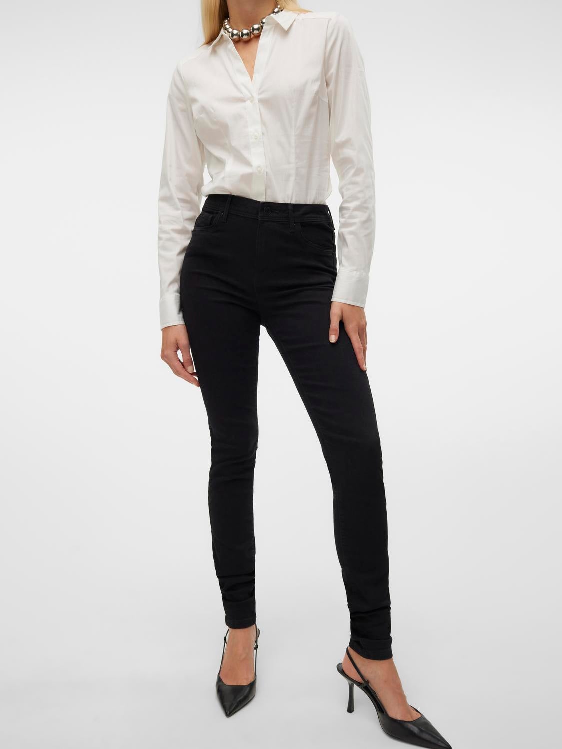 VMTANYA Mid Rise Skinny Fit Jeans