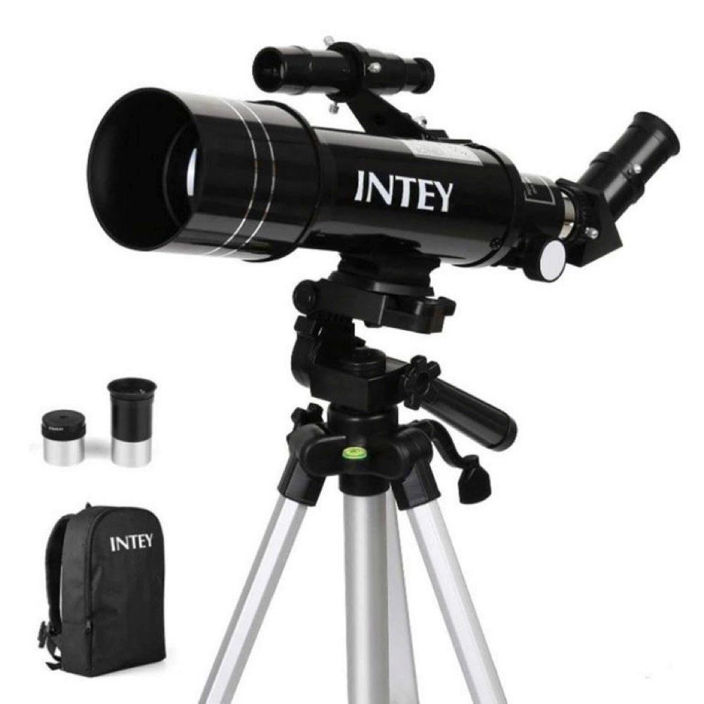 INTEY Teleskop F40070M, 70/400mm Refraktor, inkl. Tasche und Stativ, schwenkbar