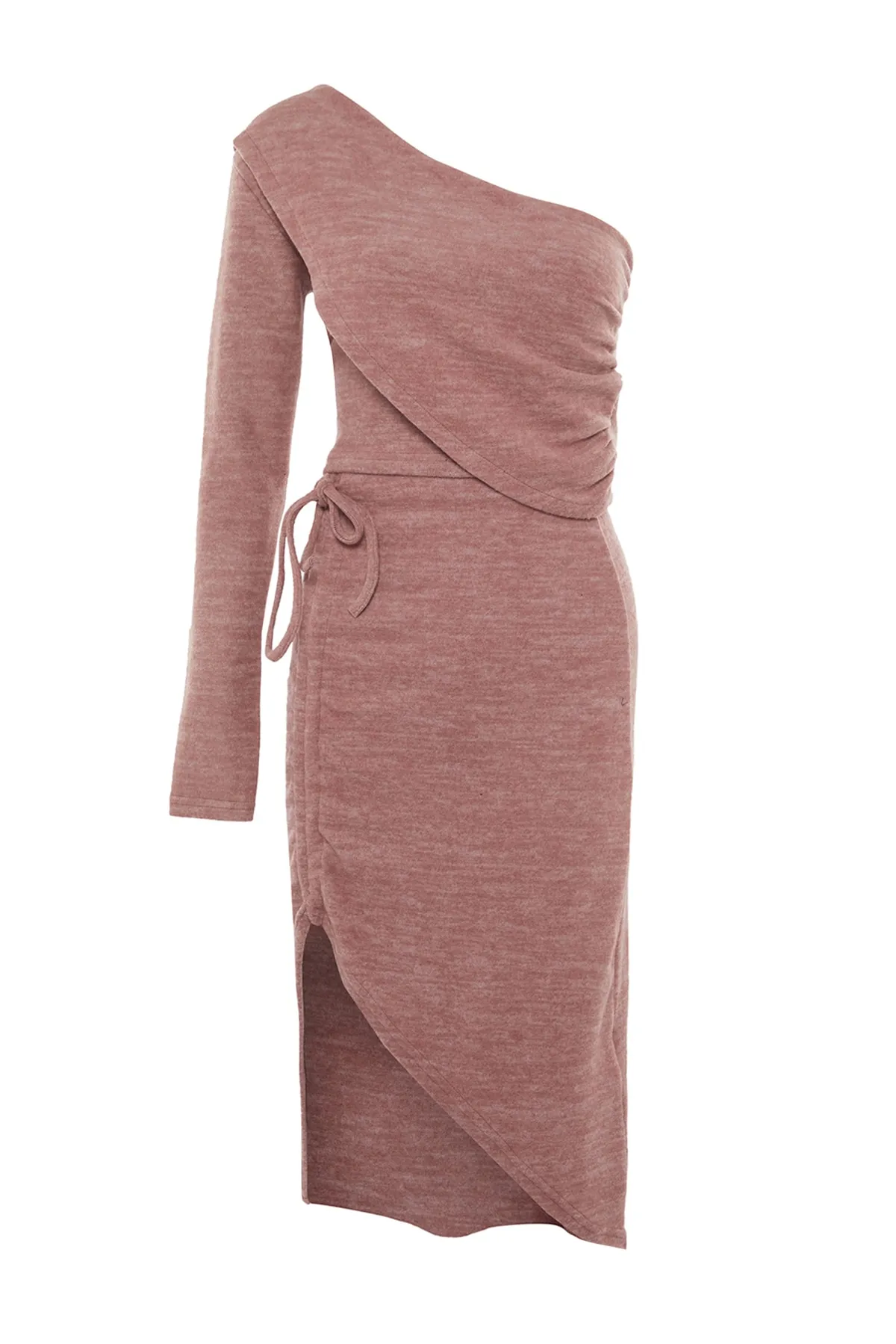 Trendyol Collection  Weiches Strickoberteil und -unterteil-Set „Dried Rose“ TWOAW23AU00109