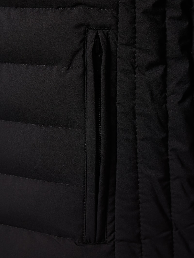 Steppjacke mit Stehkragen Modell 'MOL' in schwarz
