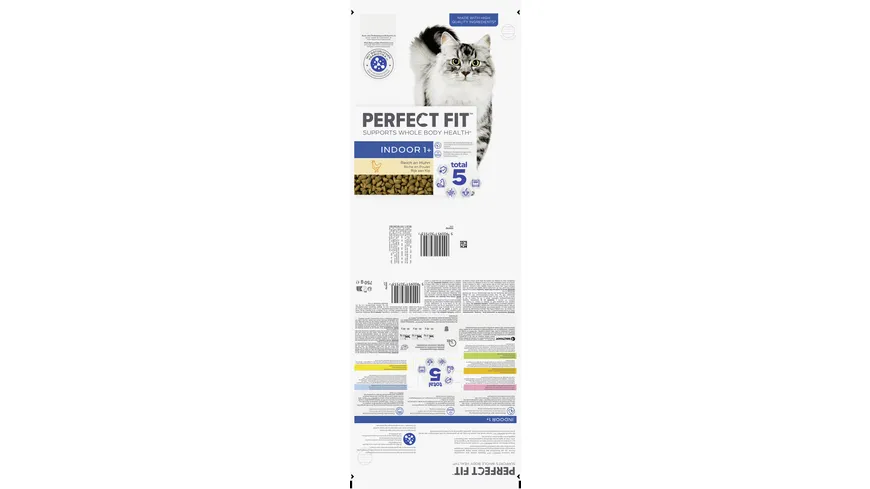 Perfect Fit™ Katzentrockenfutter Beutel Indoor 1+ mit Huhn 750 g