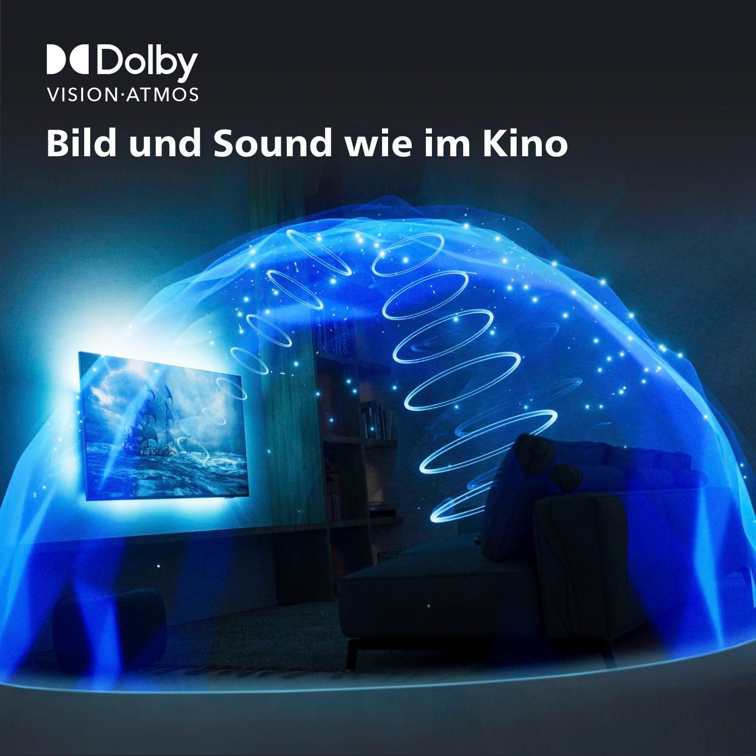 Philips 55OLED808/12 OLED-Fernseher (139 cm/55 Zoll, 4K Ultra HD, Android TV, Smart-TV)