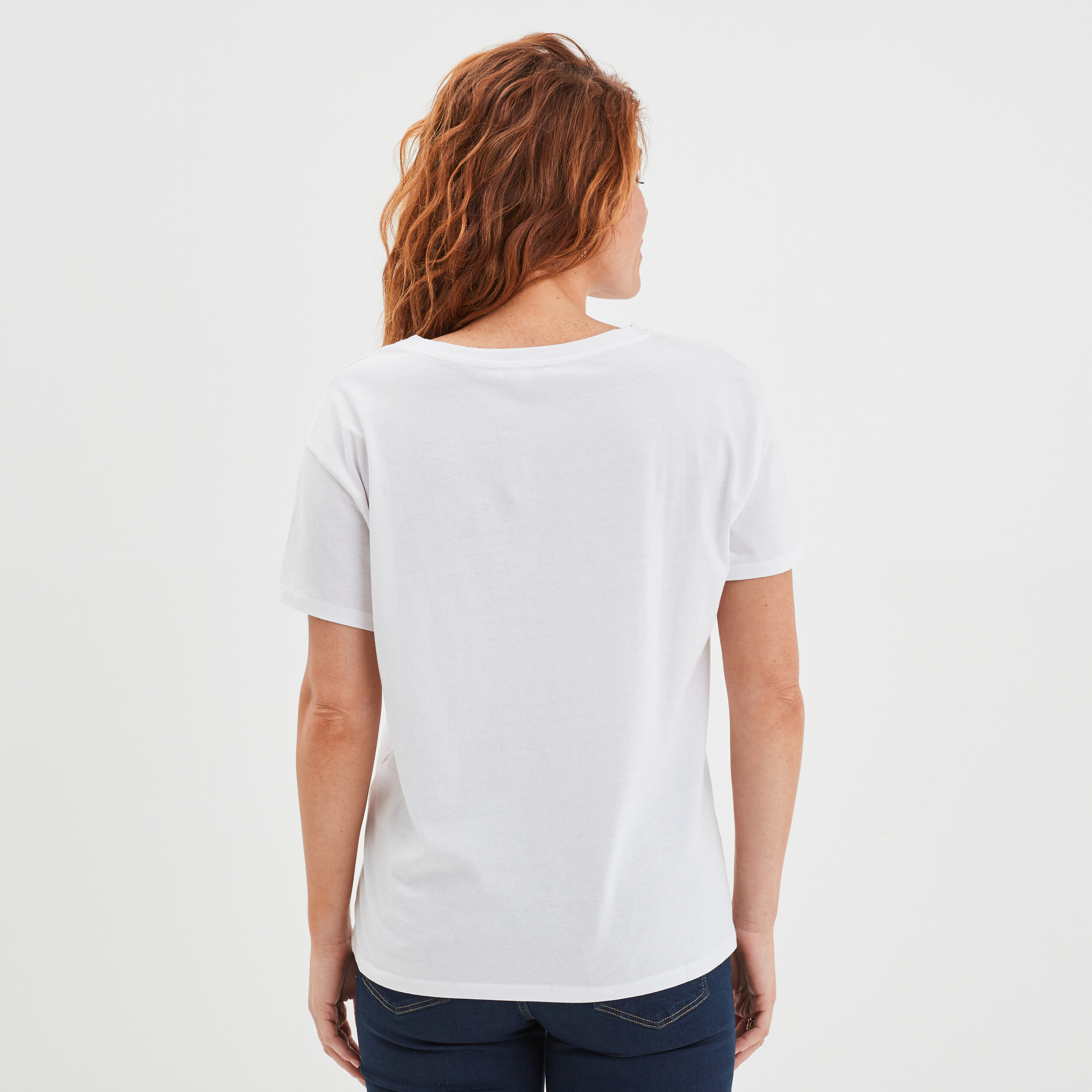 T-shirt EVJF oversize coton blanc femme | La Halle