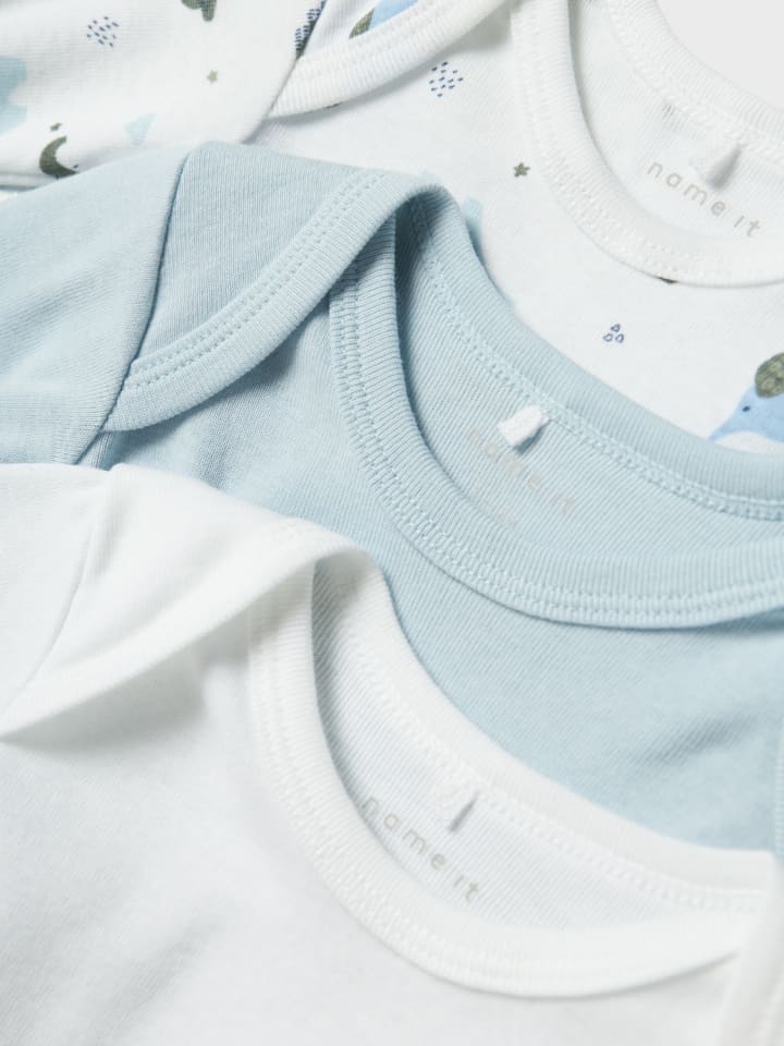 name it Baby Body langarm 3er Pack NBMBODY 3P LS in baby blue günstig kaufen