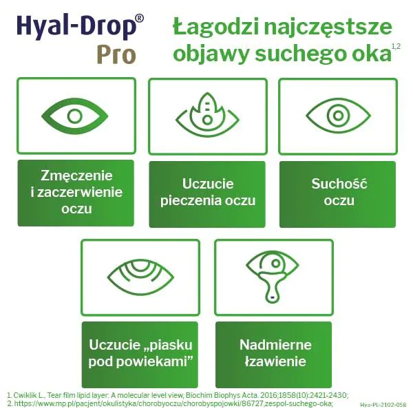 Hyal-Drop Pro, hidratantne kapi za oči, 0,24% natrijum hijaluronat