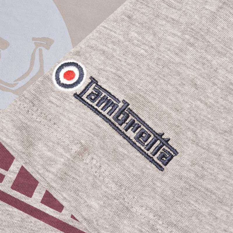 Lambretta Record Herren T-Shirt SS0161-GRY MRL