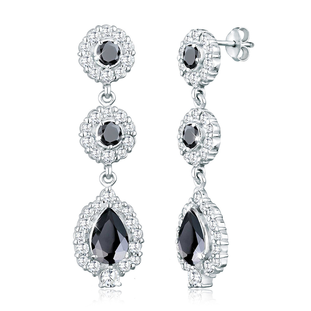 Elli PREMIUM Elli PREMIUM Boucles d'Oreilles Tropfen Ohrhänger Zirkonia 925 Silber Boucles d'oreilles
