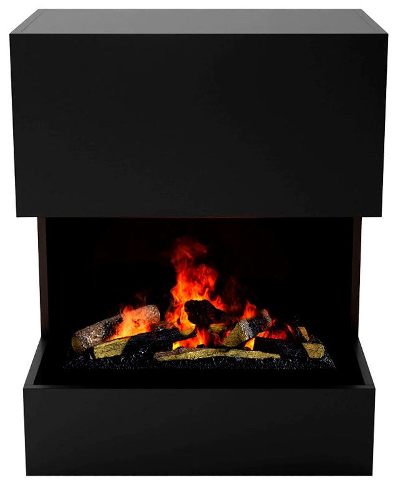 GLOW FIRE Elektrokamin Kästner, Wasserdampfkamin mit 3D Feuer mit integriertem Knistereffekt