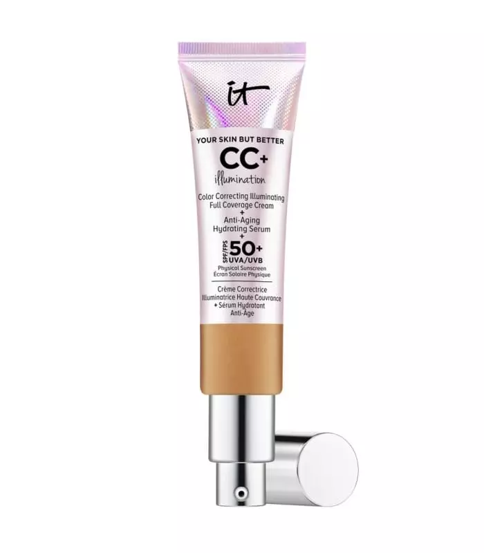 Your Skin But Better™ Cc+ Cream Illumination Crème Correctrice Illuminatrice Haute Couvrance + Sérum Hydratant Anti-Âge SPF 50+