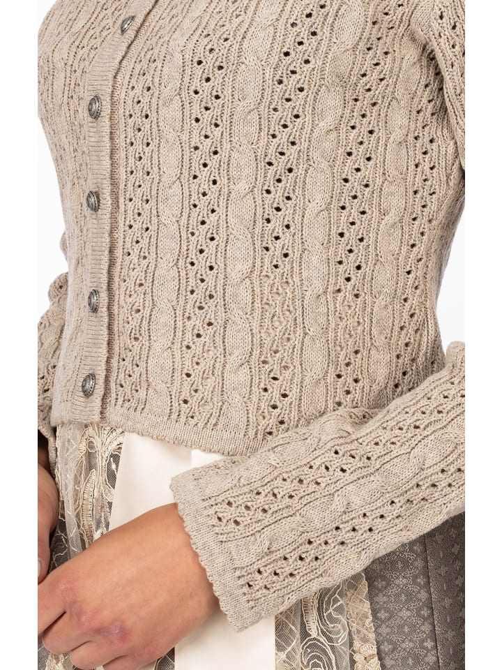 OS-Trachten Strickjacke 457005-0771 in natur günstig kaufen