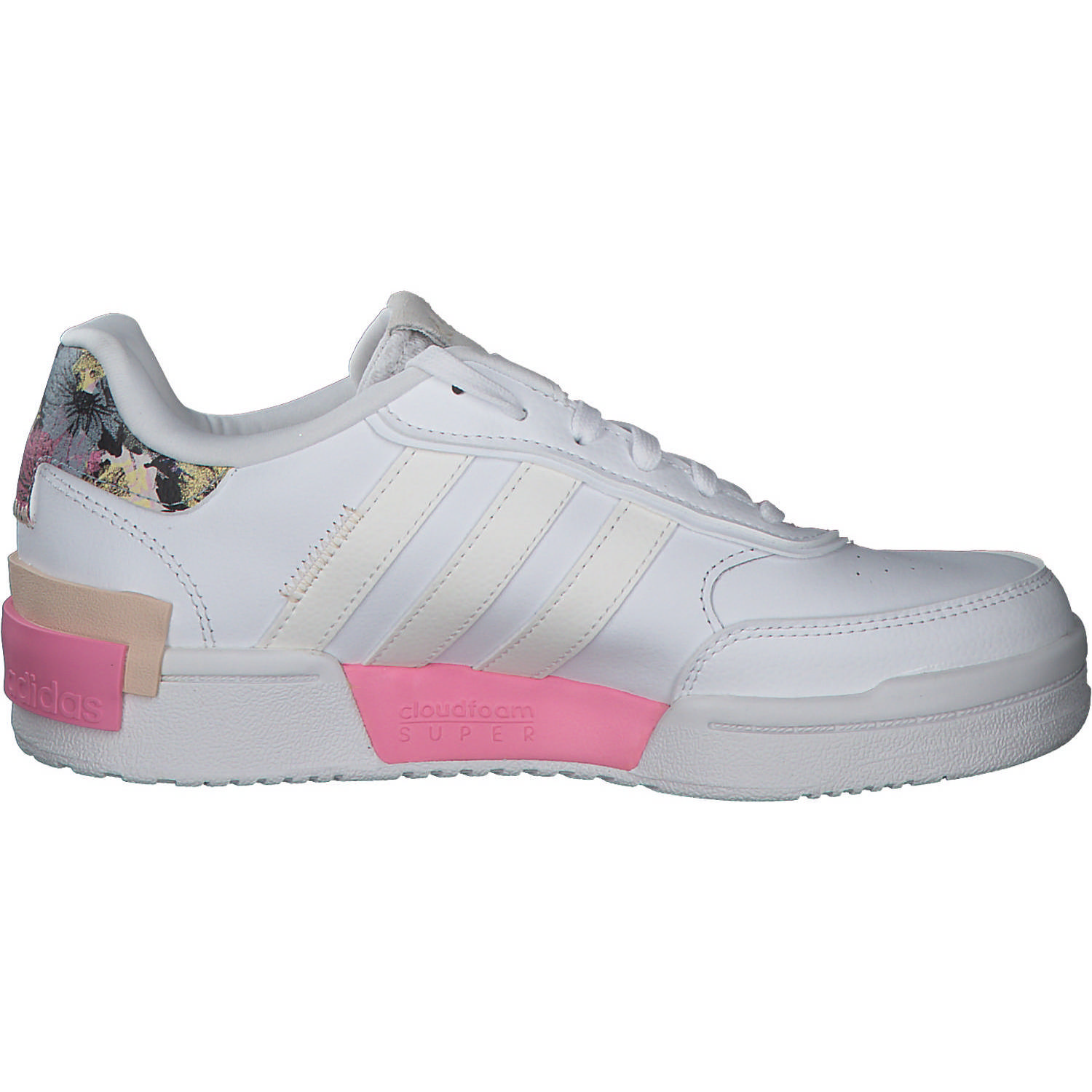 Adidas Core Postmove SE, Sneakers Low, Damen, weiß / Flowerprint