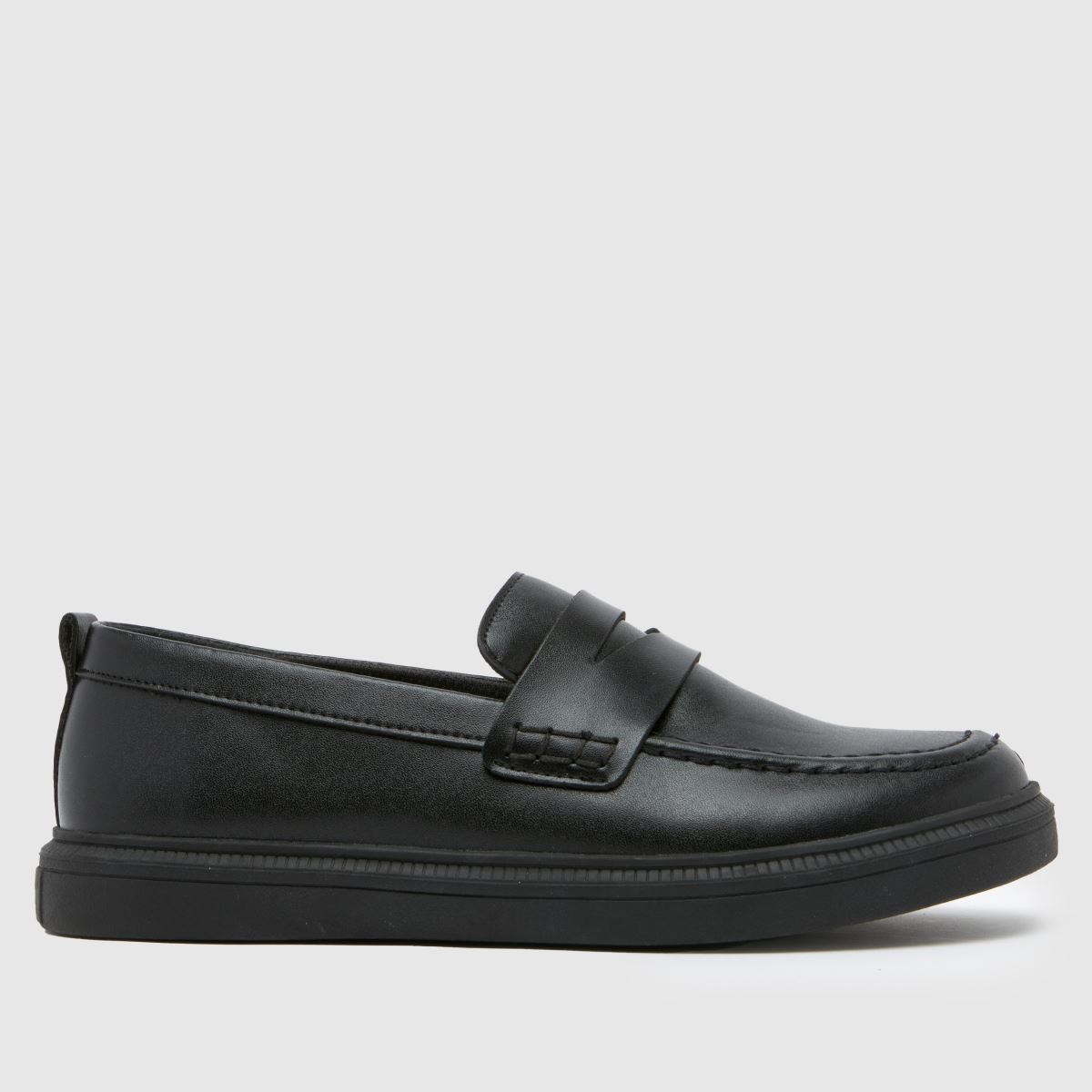 Schuh fekete Lincoln mokaszin fiú ifjúsági cipő