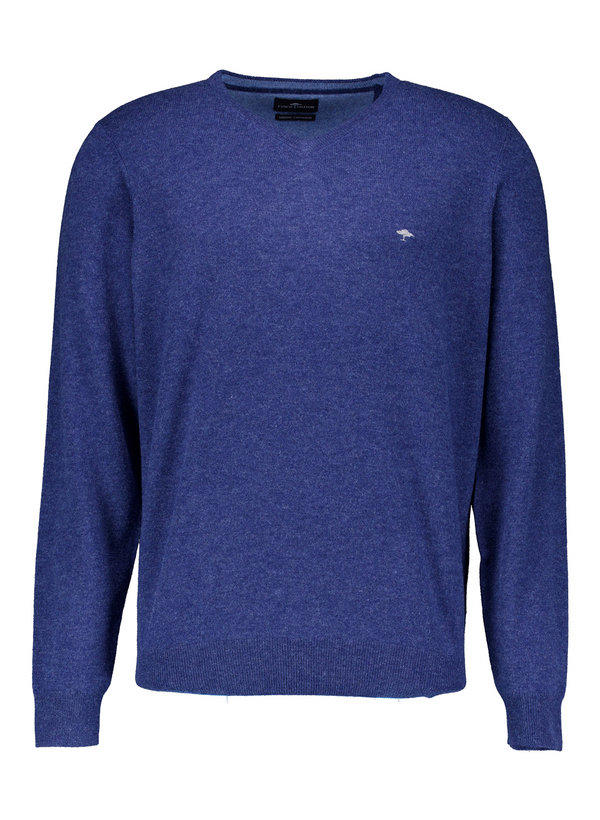 Fynch-Hatton, Pullover, Merinowolle-Kaschmir, nachtblau meliert