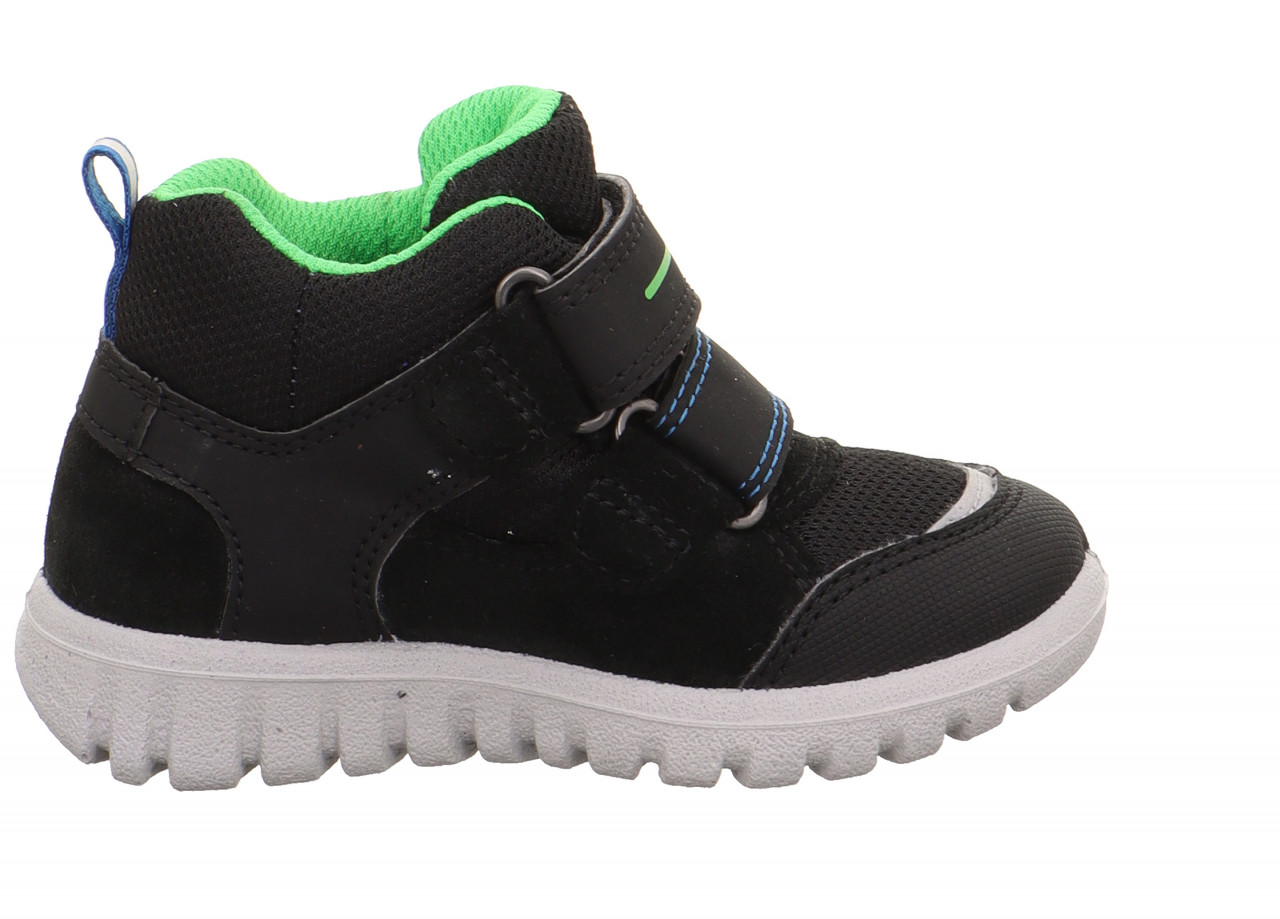 SPORT7 MINI - Schwarz/GrünSneaker high mit Klettverschluss