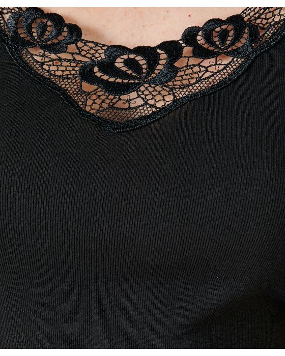 Tee-shirt finition guipure Thermolactyl