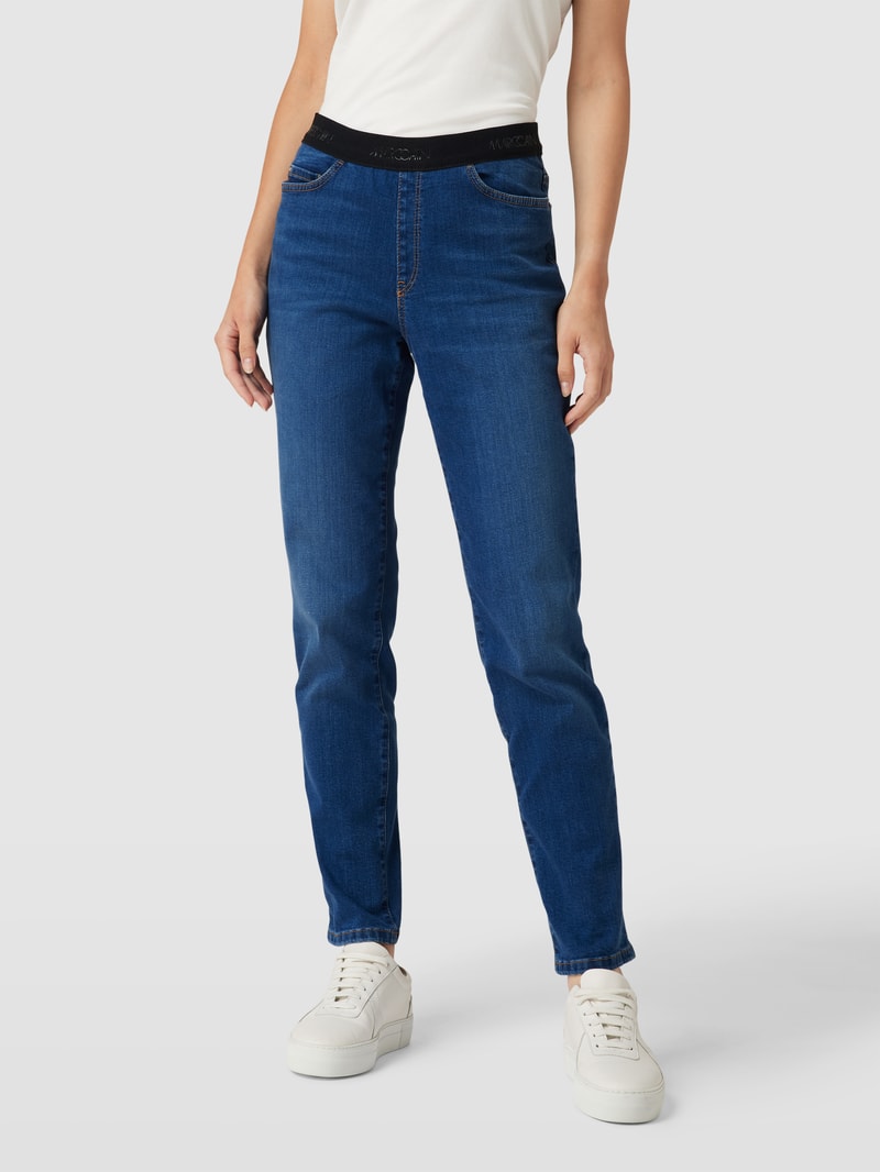 Jeans mit elastischem Bund Modell 'SIENA' in blau