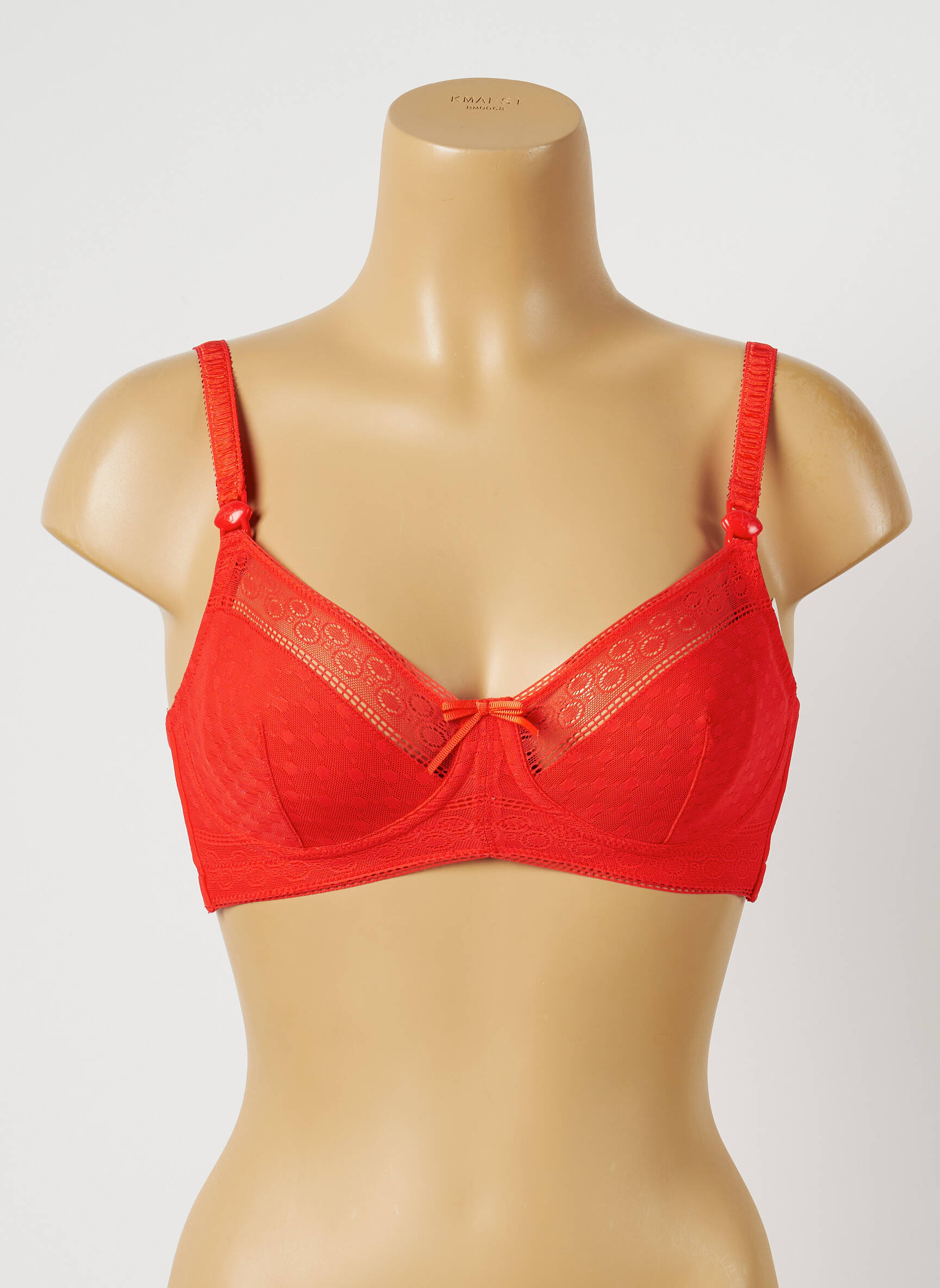 Cache Coeur Lingerie Maternite Femme couleur orange
