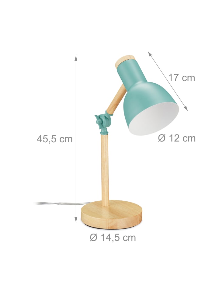 relaxdays Schreibtischlampe in Mintgrün günstig kaufen onesize