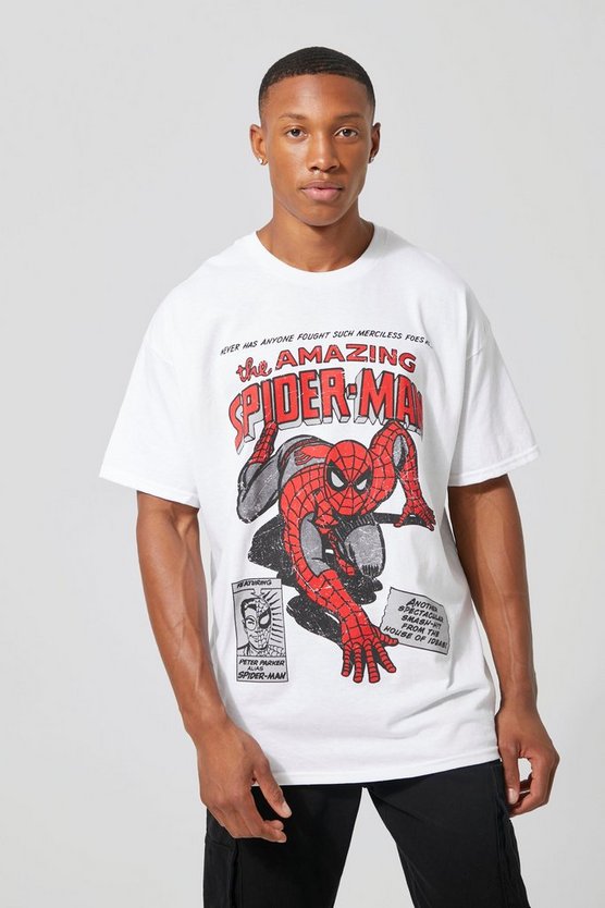 Oversize T-Shirt mit Spiderman-Print