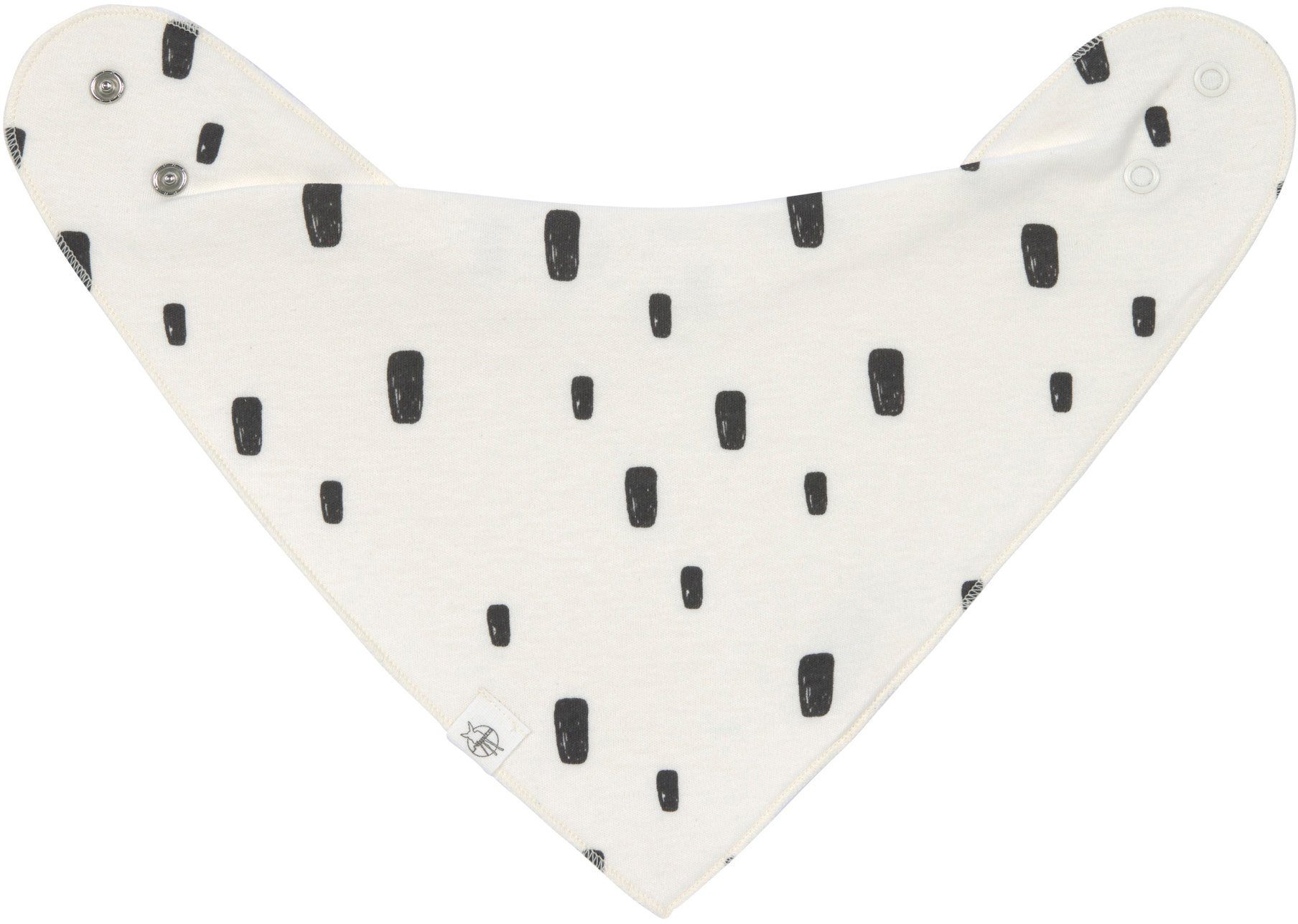LÄSSIG Dreieckstuch Interlock Bandana, blue/milk, (2-St), für Babys; enthält Bio-Baumwolle