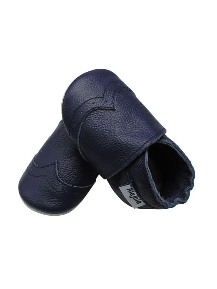 Yalion Leder-Krabbelschuhe in Dunkelblau günstig kaufen