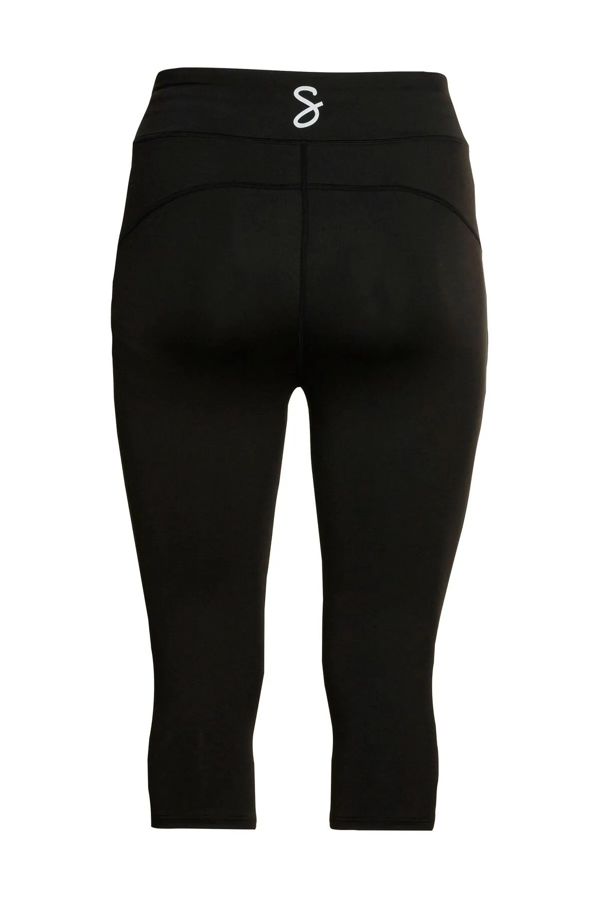 Sheego  Kurze Sporthose - Schwarz - Mittlerer Bund