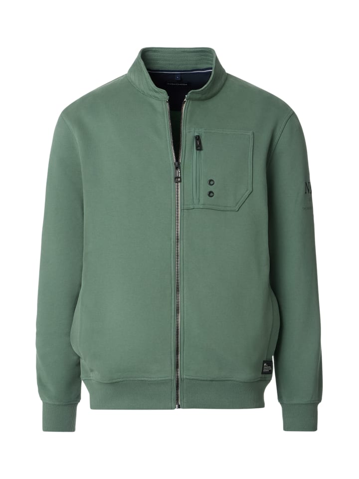 CASAMODA Sweatjacke in Grün günstig kaufen