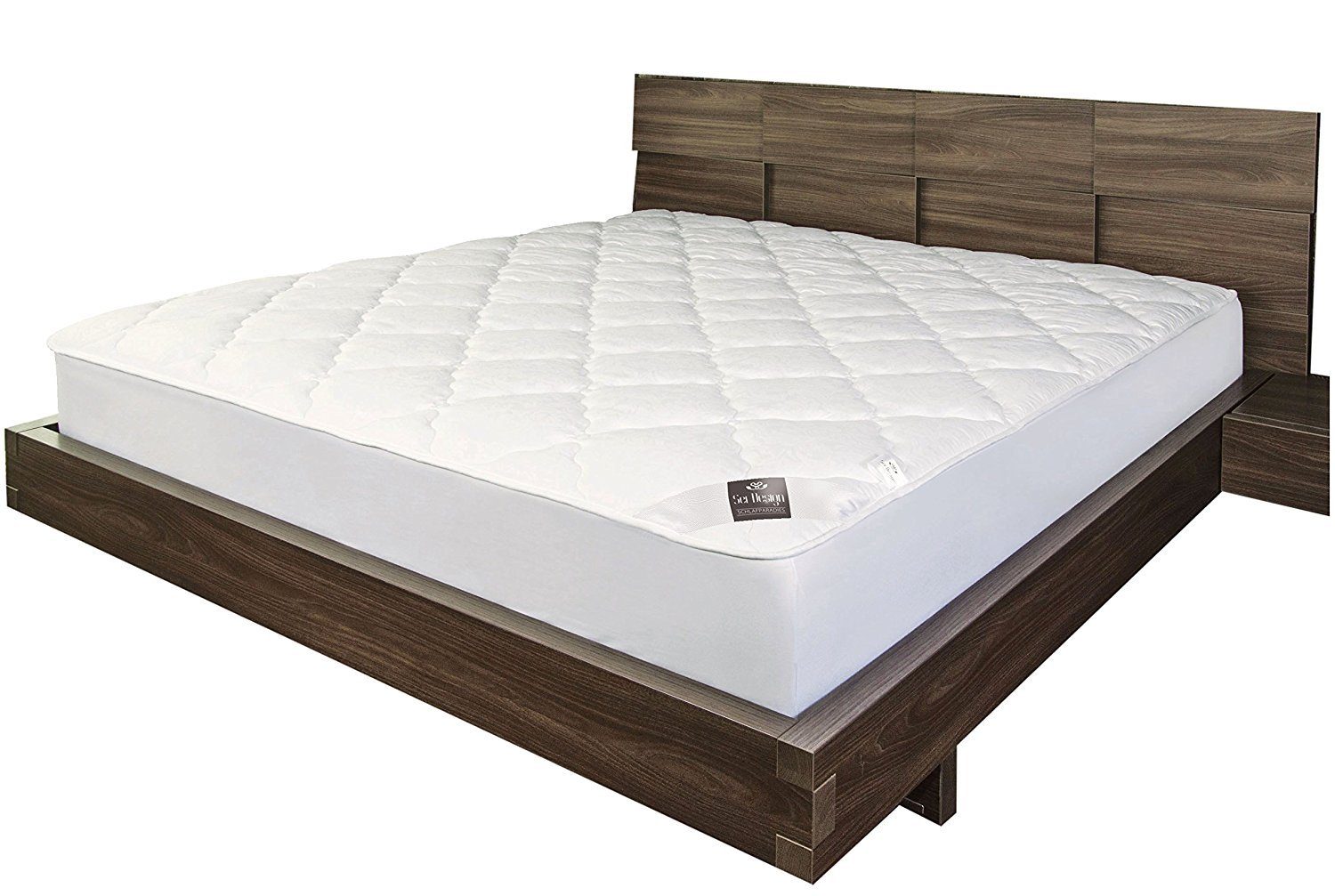 Topper Luxus Elite, SEI Design, Kunstfaser, (Matratzentopper 90x200), Topper gesteppt wie Spannbettlacken
