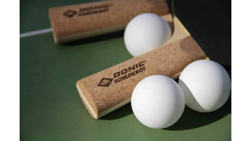 Donic-Schildkröt - Tischtennisschläger Persson 500, Kork-Griff, 1,6 mm Schwamm, Elite - ITTF Belag