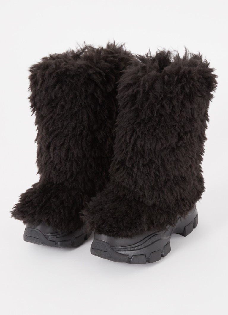 Grube, sztuczne futrzane buty śnieżne Goldbergh
