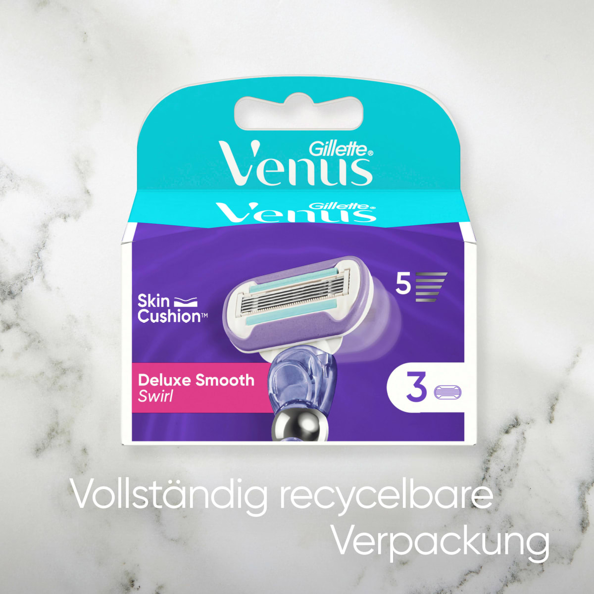 Rasierklingen, Deluxe Smooth Swirl, 4 St