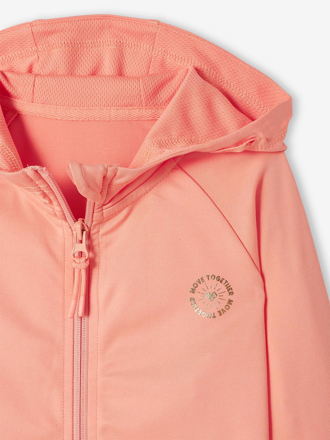 Vertbaudet Mädchen Sport-Set: Sweatjacke & Leggings - pfirsich