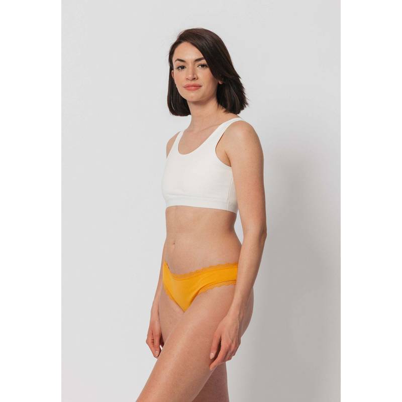 Snocks Tangas mit Spitze aus Bio-Baumwolle Unterhose Damen