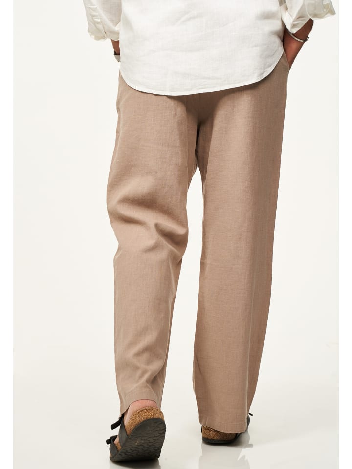 DAILY COTTON Leinenhose - für Herren aus 100% Leinen luftige Sommerhose in Beige günstig kaufen