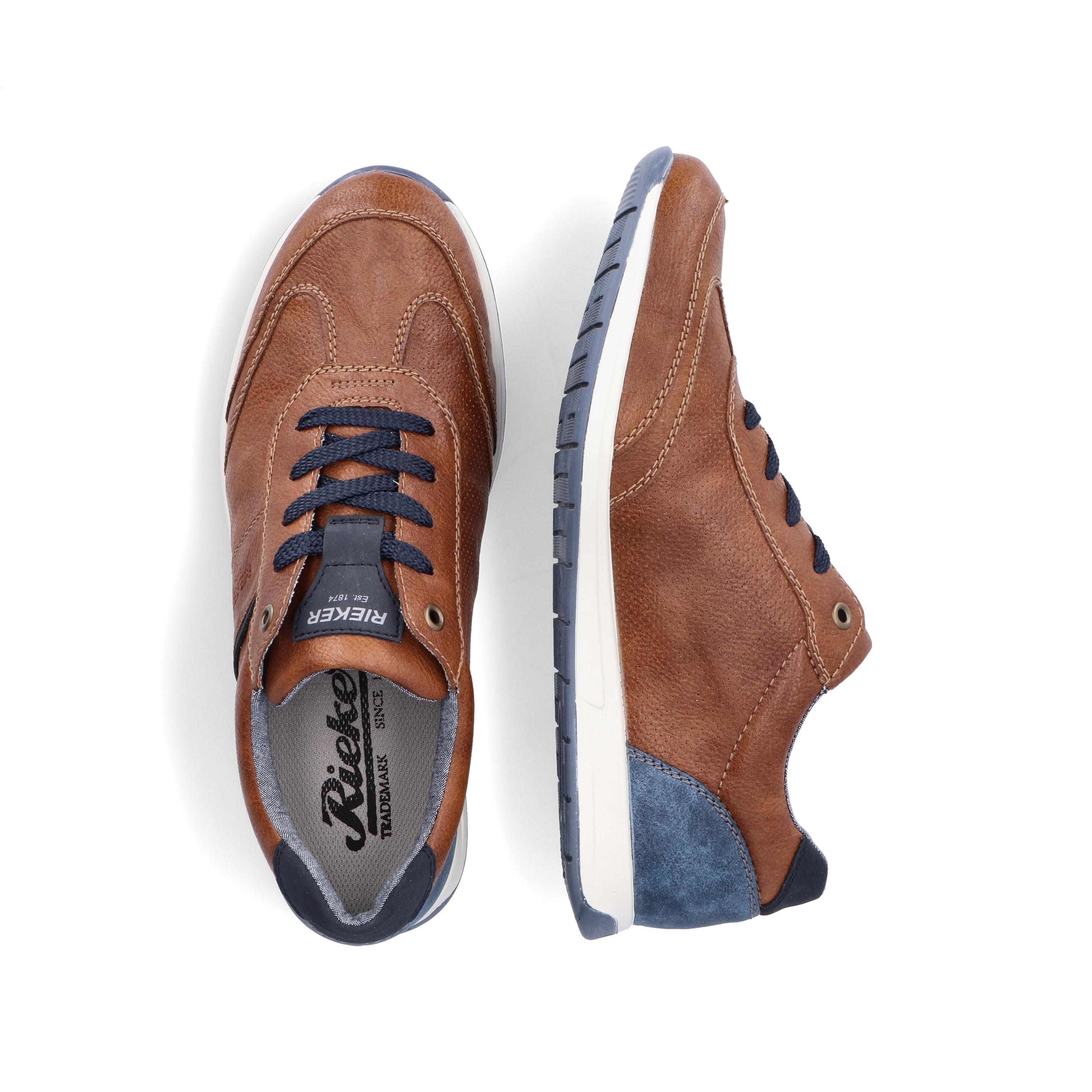 Rieker Herren Schnürschuhe kastanienbraun
