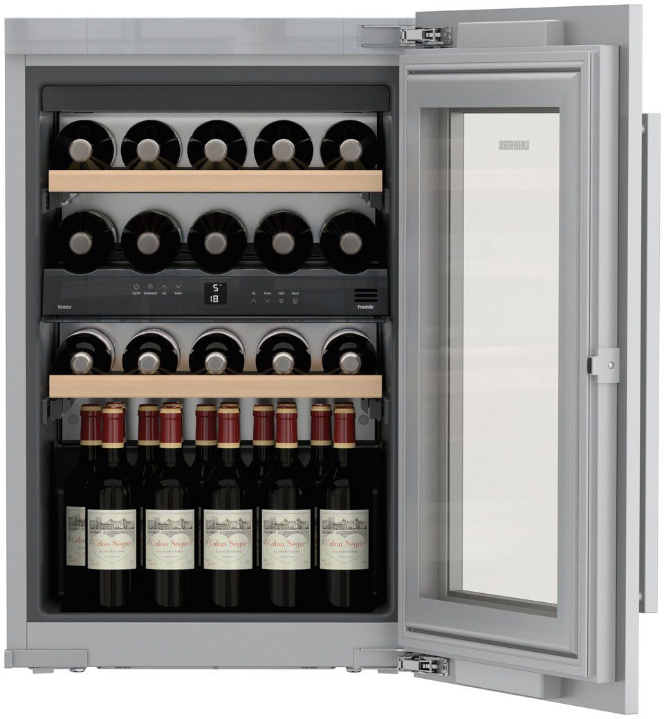 Liebherr Einbauweintemperierschrank EWTdf 1653 Vinidor, für 30 Standardflaschen á 0,75l,FreshAir-Aktivkohlefilter, Kindersicherung