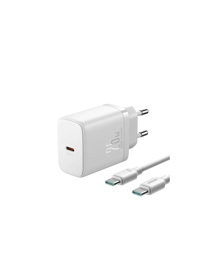 COFI 1453 Schnellladegerät mit einer Leistung von bis zu 25 W   USB-C / USB-C in Weiß günstig kaufen onesize