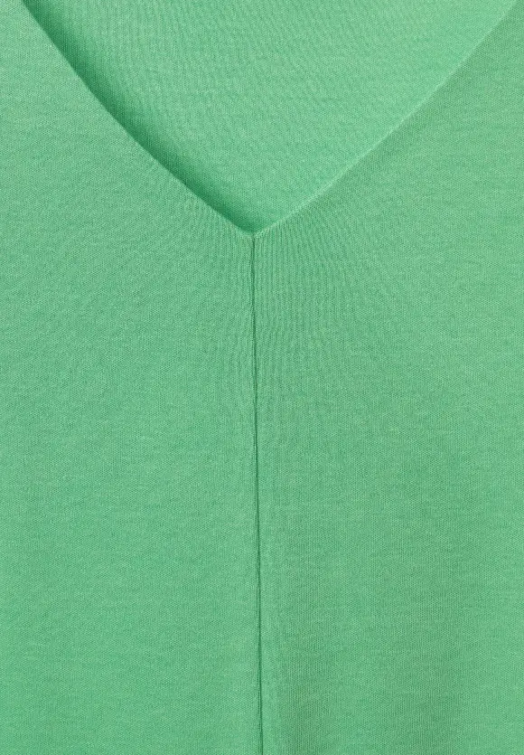 Street One Basicshirt mit V-Ausschnitt
