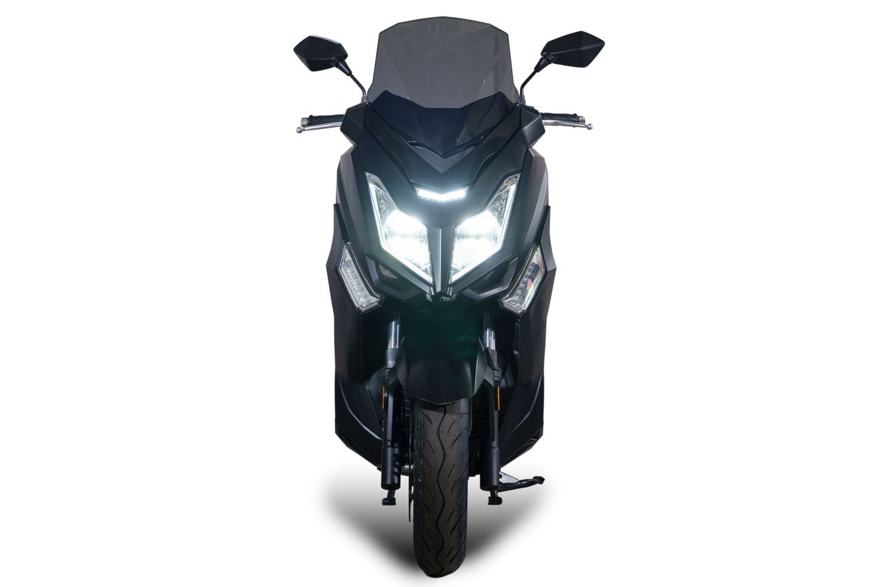 Stormborn Elektro-Motorrad ALEX R - 5kW Motor mit herausnehmbaren Akkus Mattschwarz