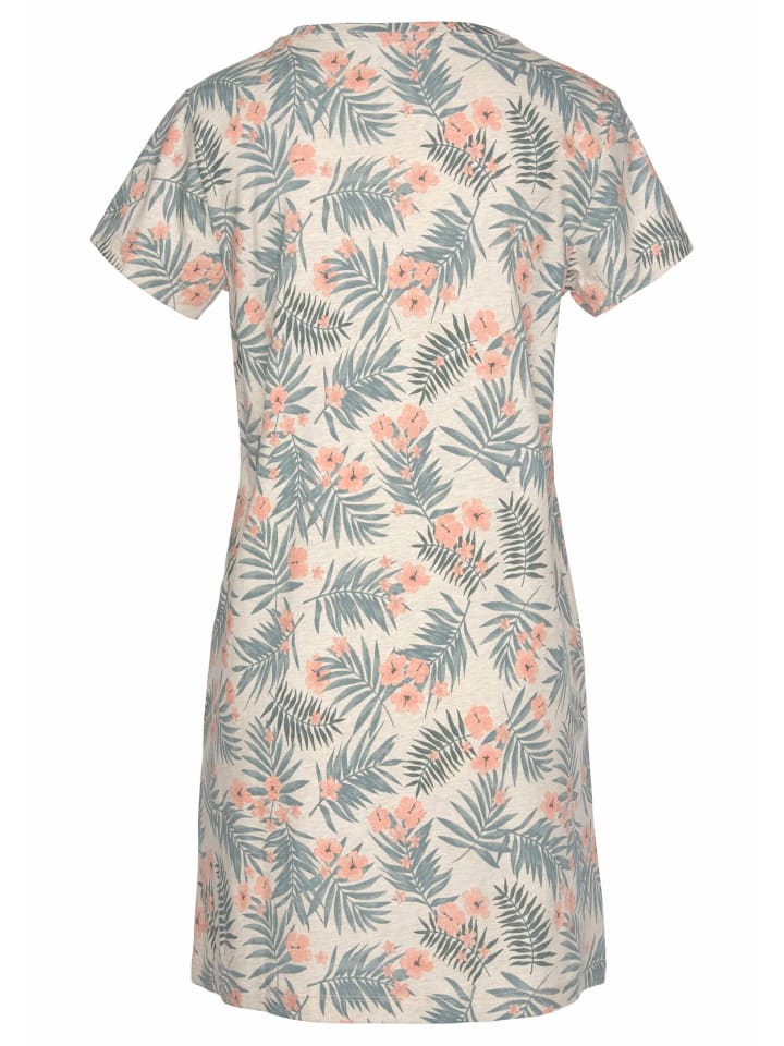 LASCANA Sleepshirt in sand-bedruckt günstig kaufen