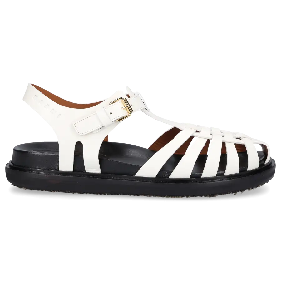 Marni - Sandalen SAMS016901 Kalbsleder - weiß