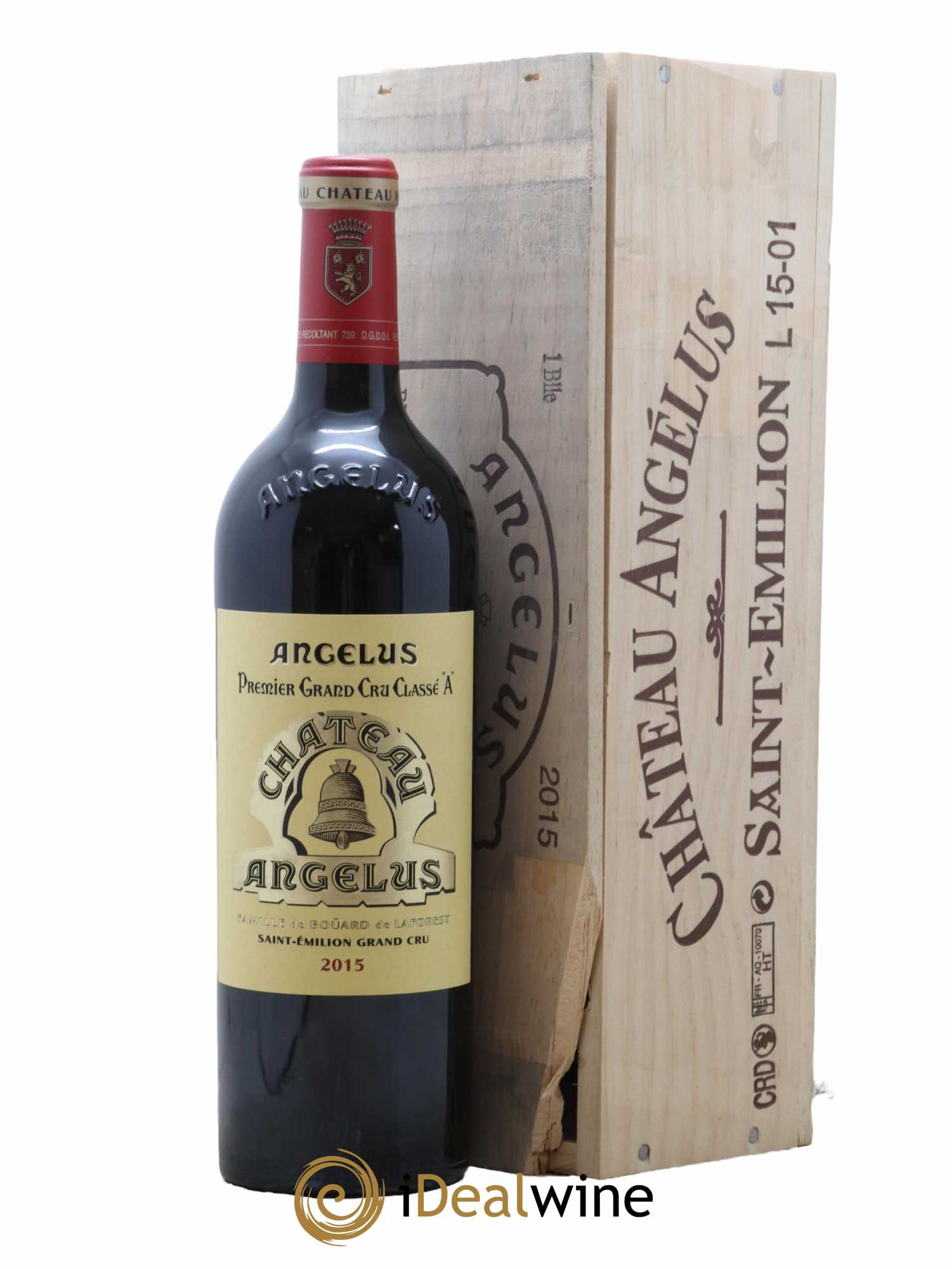 Château Angélus 1er Grand Cru Classé A  2015 - Lot de 1 Bouteille