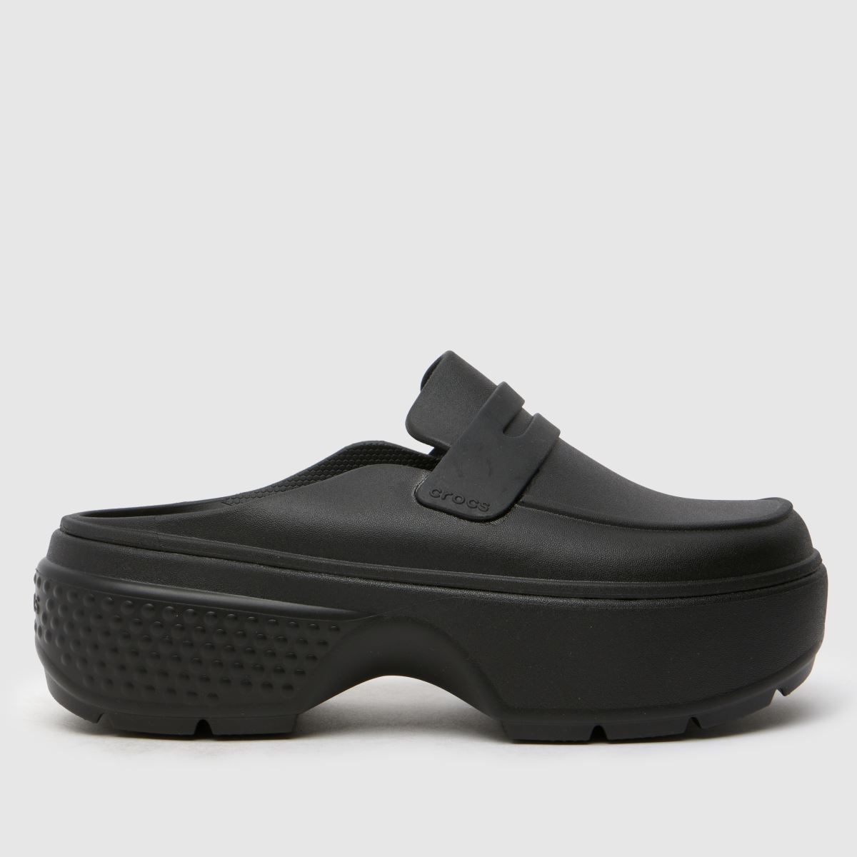 Crocs Stomp mokaszin fekete színben