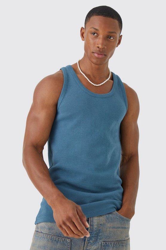 Tanktop in Waffeloptik
